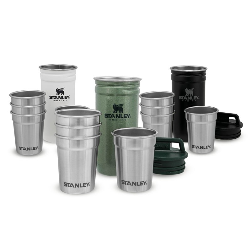 Adventure Nesting Shot Glass Set - Hammertone Green