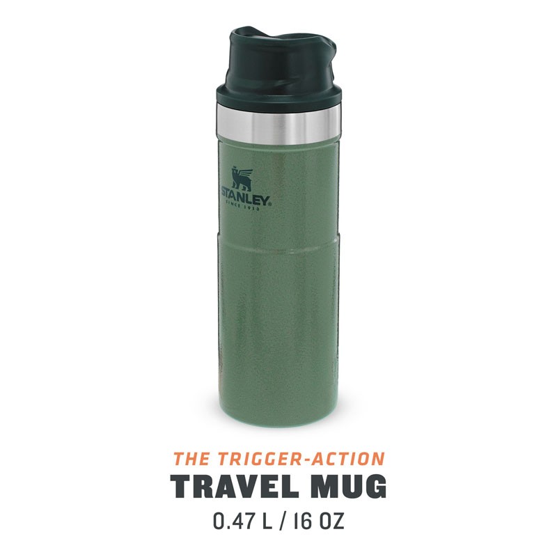 Stanley 16 oz Classic Trigger-Action Travel Mug - Matte Black
