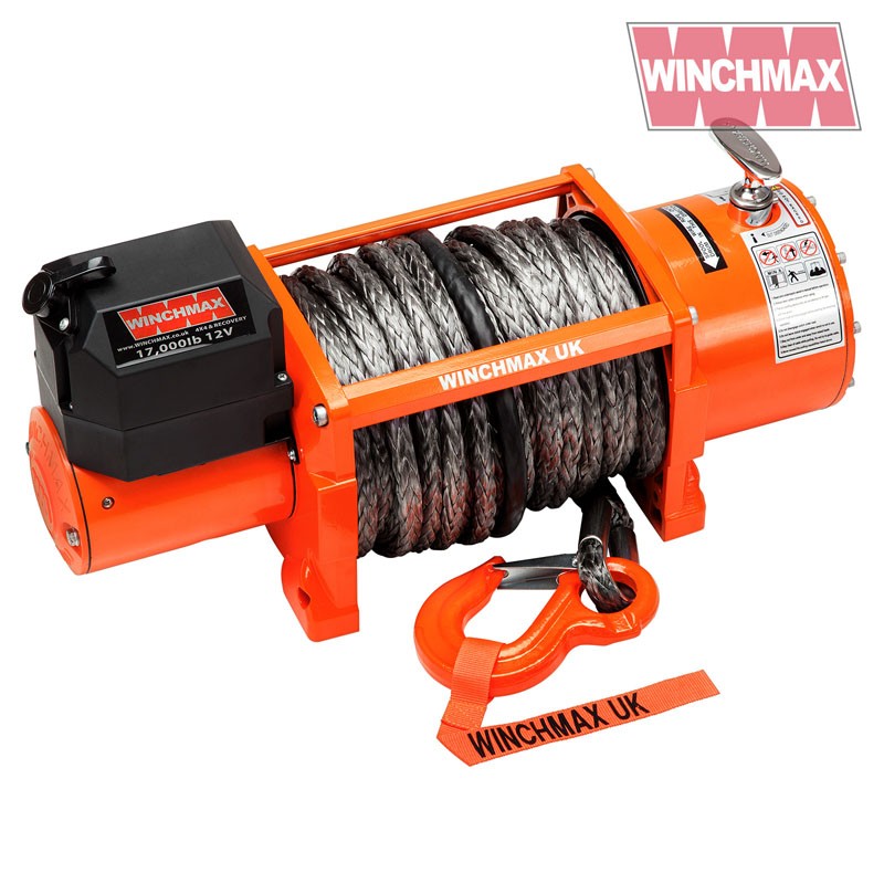 Steel Rope 26m x 12mm, Screw Fix. 1/2 inch Clevis Hook. For winches up to  17,500lb. - Winchmax