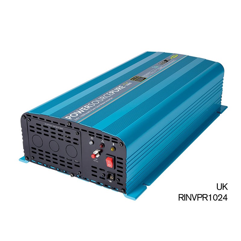 RING 24V 1000W PURE SINE WAVE INVERTER WITH RCD (3 X HARD WIRED OUTLETS)